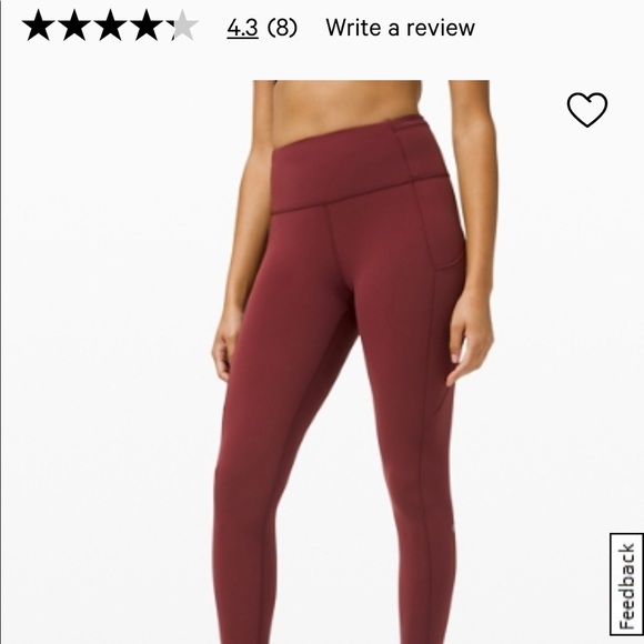 Lululemon Fast and free High-Rise Tight 28”, New - Picture 5 of 8